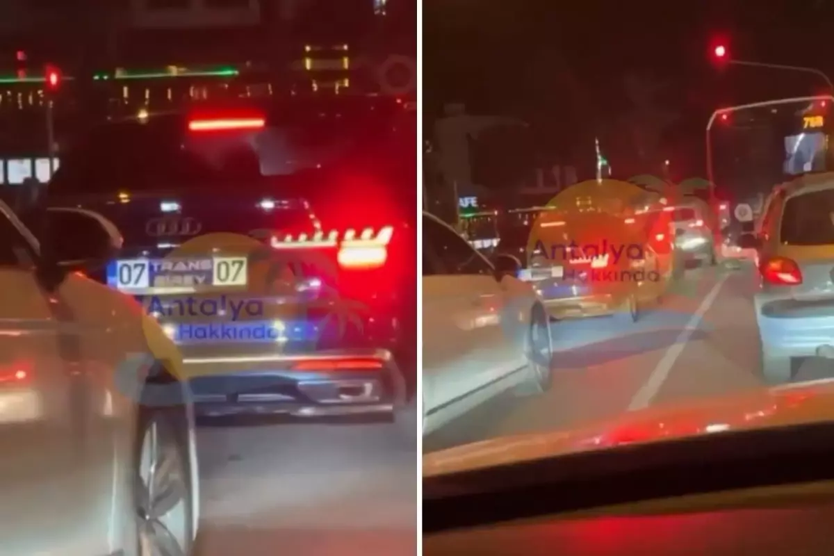 Aracına astığı plakanın bedeli ağır oldu