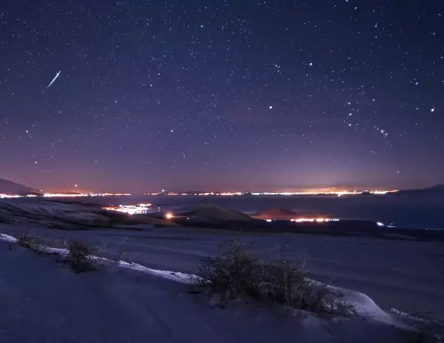 Perseid meteor shower captured in Bitlis