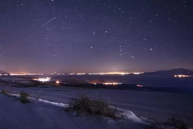 Perseid meteor shower captured in Bitlis