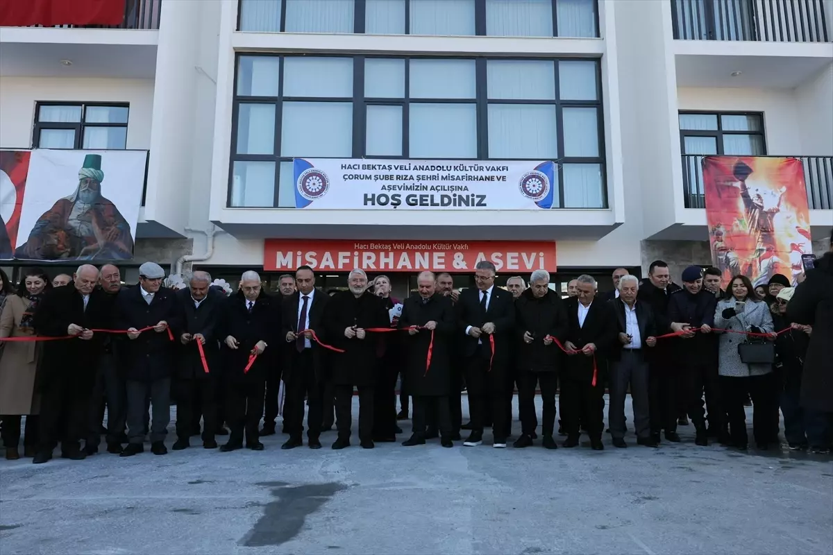 Çorum'da Rıza Şehri Misafirhanesi ve Aşevi açıldı