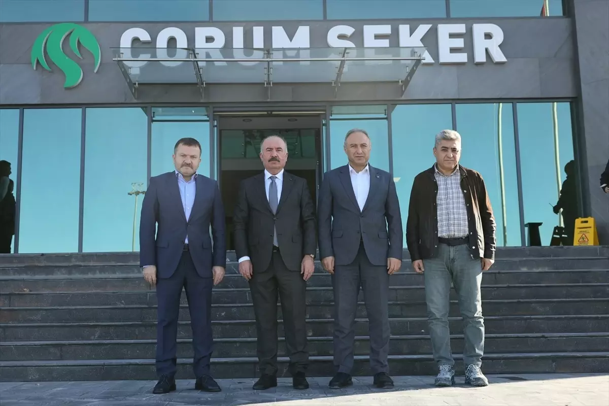 Çorum Valisi Çalgan'dan Safi Şeker Fabrikasına ziyaret
