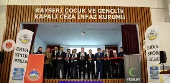 Kayseri'deki Çocuk Cezaevi'nde Yeşilay ERVA Spor Okulu açıldı