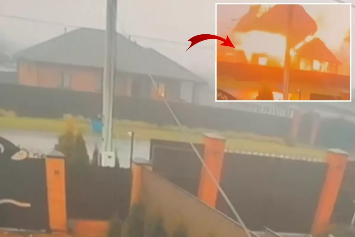 Rusya'da bir evde gaz patlaması! O anlar saniye saniye kamerada