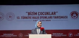 Bakan Göktaş, 'Bizim Çocuklar 13. Türkiye Halk Oyunları Yarışması'nın açılış törenine katıldı