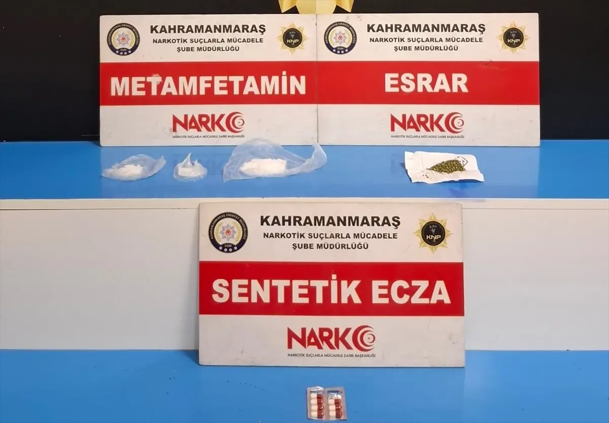 Kahramanmaraş'ta uyuşturucu operasyonunda yakalanan şüpheli tutuklandı