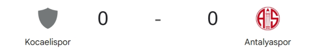 Kocaelispor Antalyaspor maçı kaç kaç? MAÇ SONUCU! Kocaelispor Antalyaspor golleri kim attı, canlı maç anlatımı!