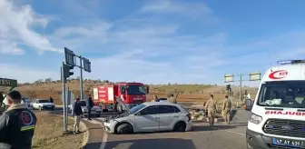 Mardin'de tır ile otomobilin çarpıştığı kazada 1 kişi yaralandı