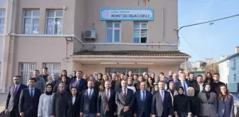 Milli Eğitim Bakanı Tekin, Arnavutköy'de bir okulun inşaatında incelemelerde bulundu