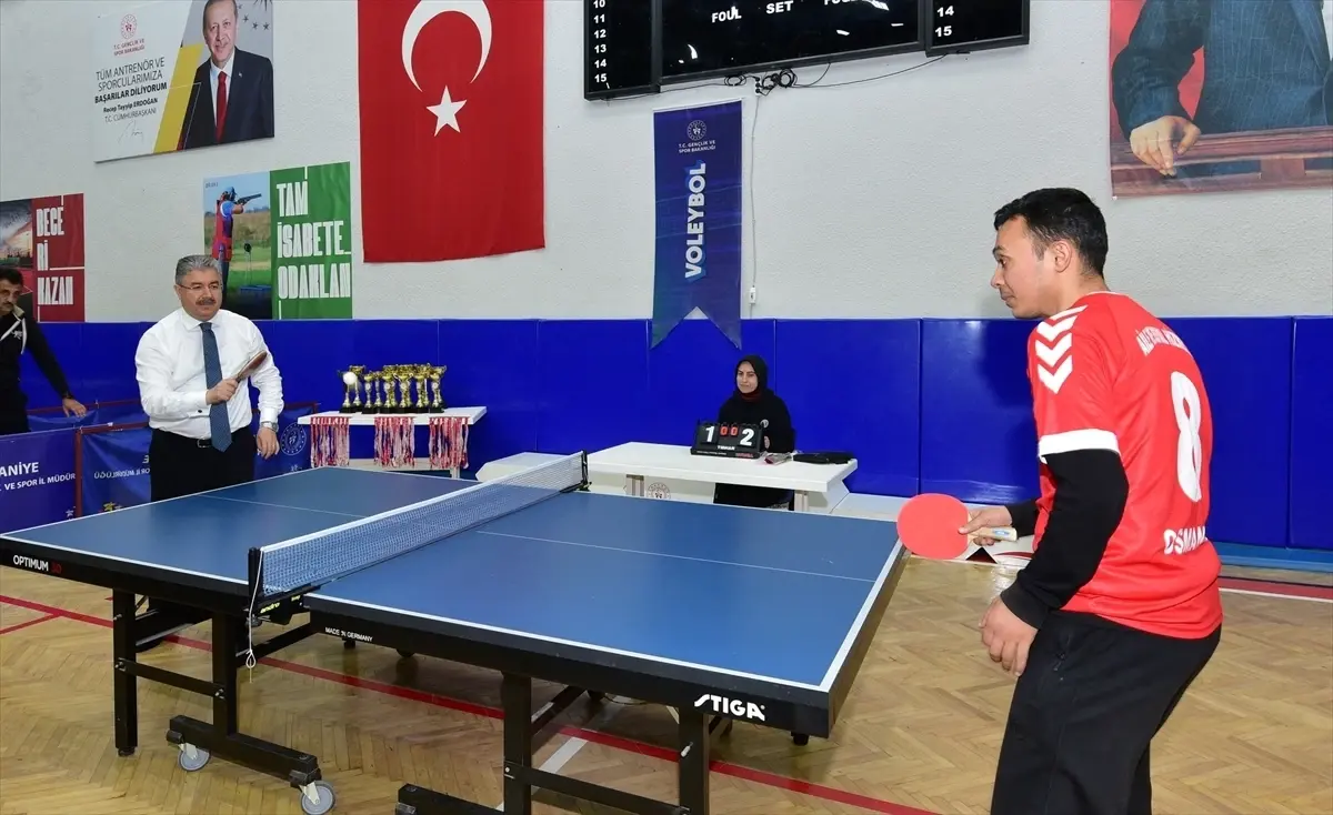 Osmaniye'de Özel Gereksinimli Bireyler Masa Tenisi Turnuvası düzenlendi