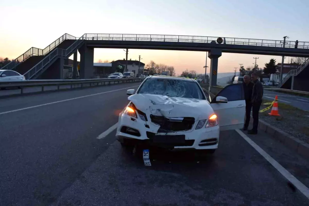 Sakarya'da feci kaza: Otomobilin çarptığı bir kişi hayatını kaybetti
