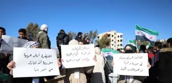 Suriye'nin Kuneytra ilinde İsrail'in ihlalleri protesto edildi