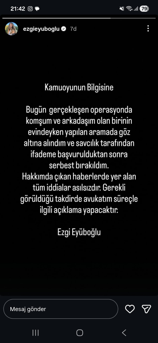 uyusturucu sorusturmasinda serbest birakilan unlu 19373100 2317 m