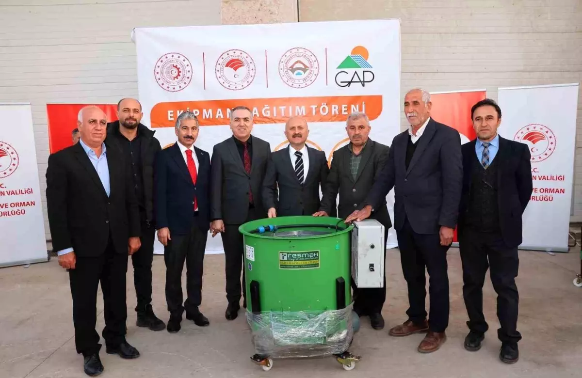 Adıyaman'da üreticiye güç veren tarım ekipmanı desteği