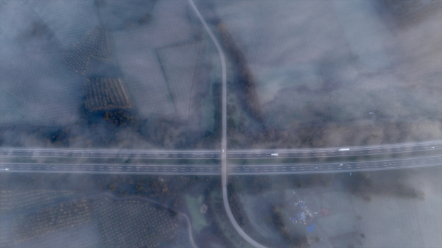 أثر الضباب في مرور دوزجة على طريق الأناضول السريع