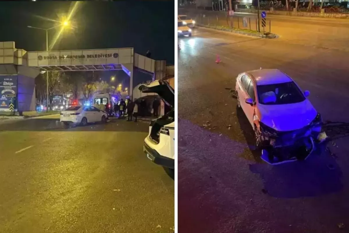 Bursa'da kavşakta feci kaza! 1 ağır yaralı