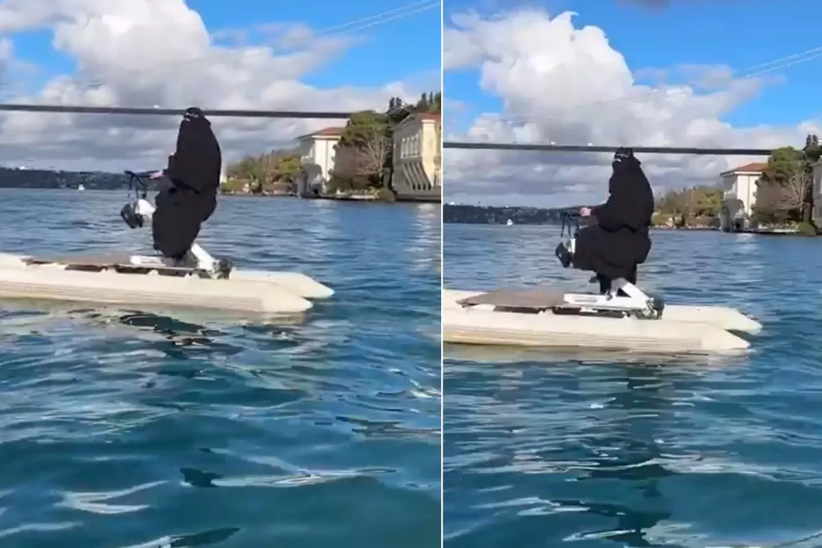 Boğaz'a böyle açıldı, düştüğü not hayli manidar: Peçeliyiz diye...