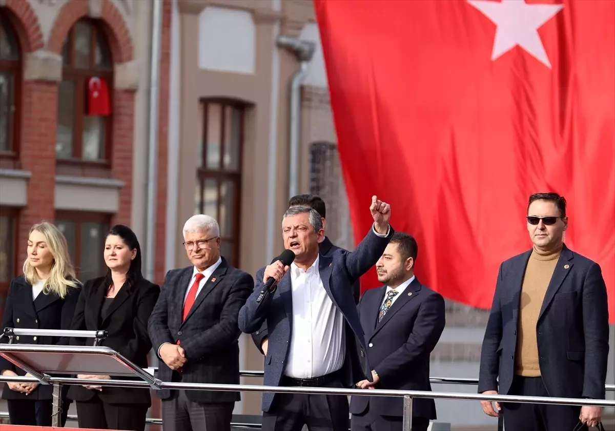 CHP Genel Başkanı Özel partisinin Edirne mitinginde konuştu Açıklaması