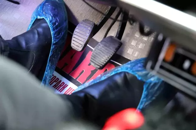 It is forbidden to ride in this vehicle known as 'Rooster' without galoshes