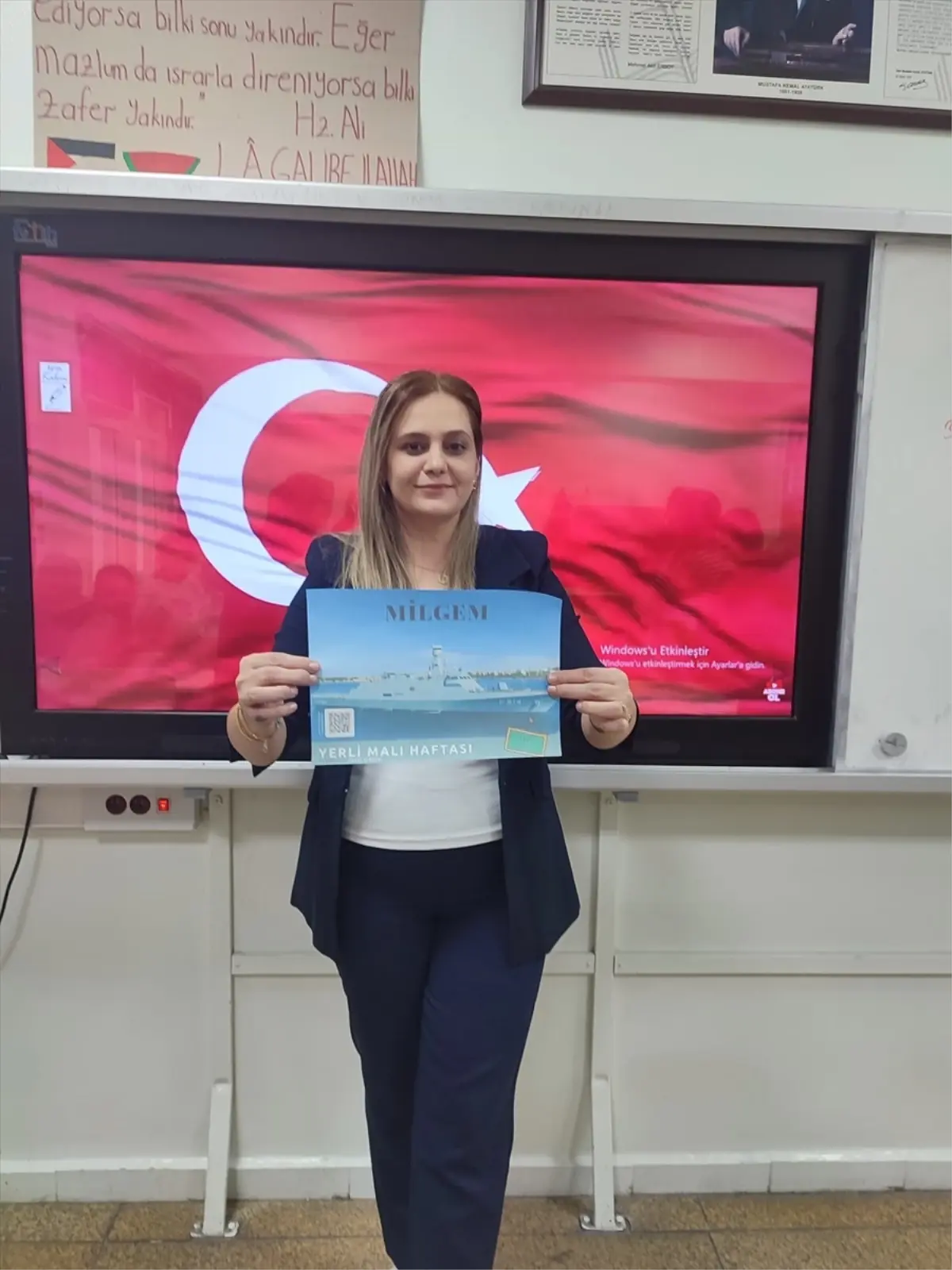 Kilis'te öğrenciler yerli ve milli üretime dikkati çekmek için yapay zeka destekli klip hazırladı