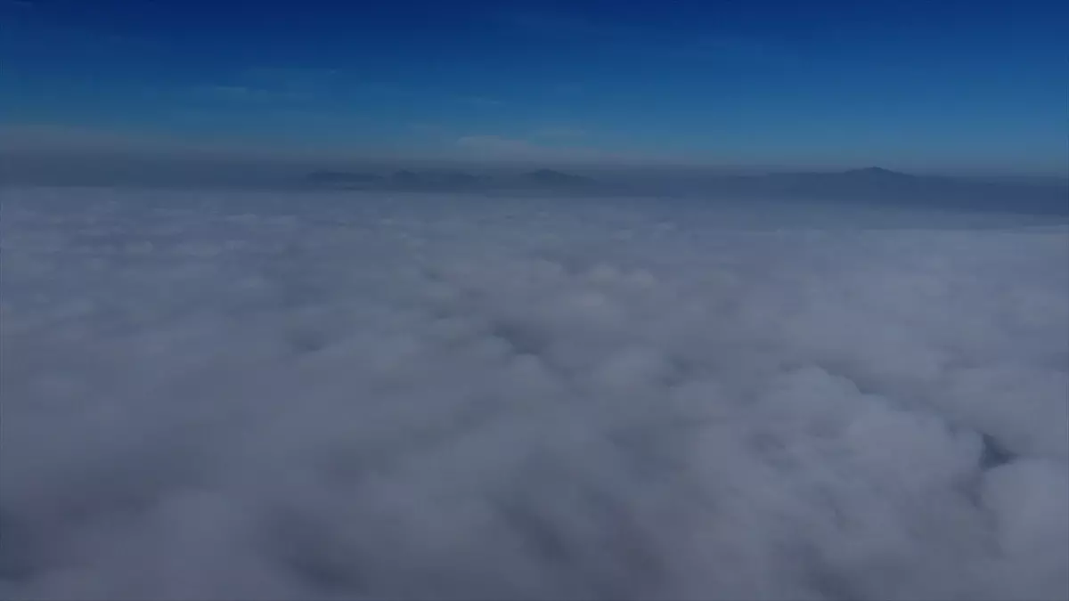 Konya-Ankara kara yolunda sis etkili oldu