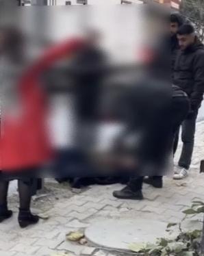 The suspect accused of harassing a woman in Küçükçekmece was beaten by bystanders