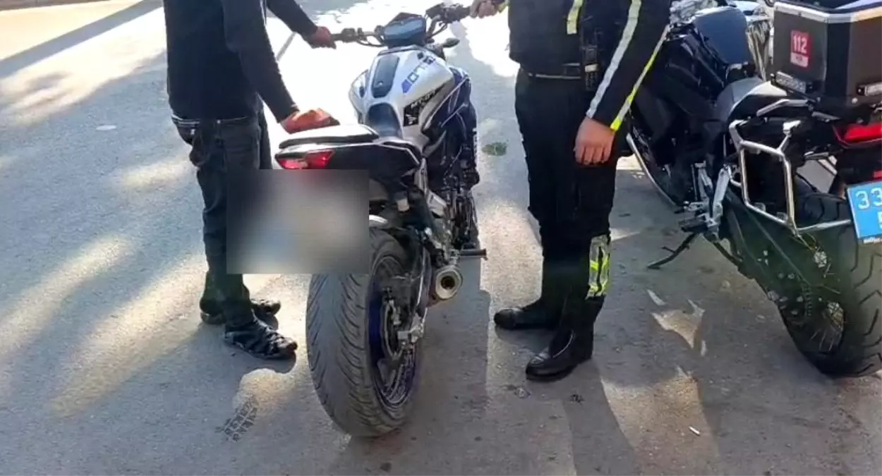 Mersin'de abart egzoz kullanan araçlara ceza yağdı