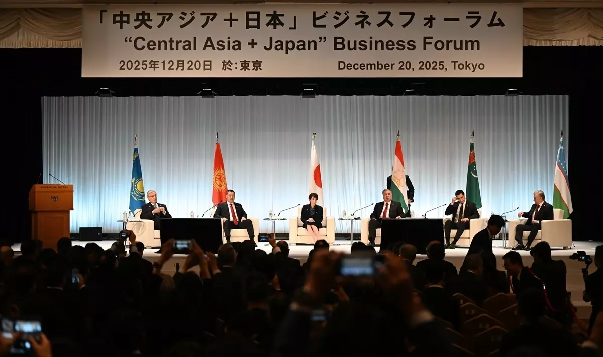 Orta Asya liderleri 'Orta Asya-Japonya Diyaloğu İş Forumu'na katıldı