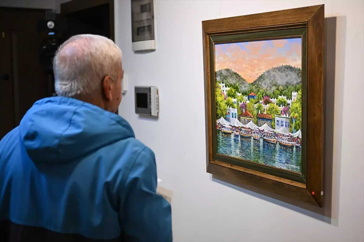 Ressam Yalçın Gökçebağ'ın karma resim sergisi başkentte sanatseverlerle buluştu