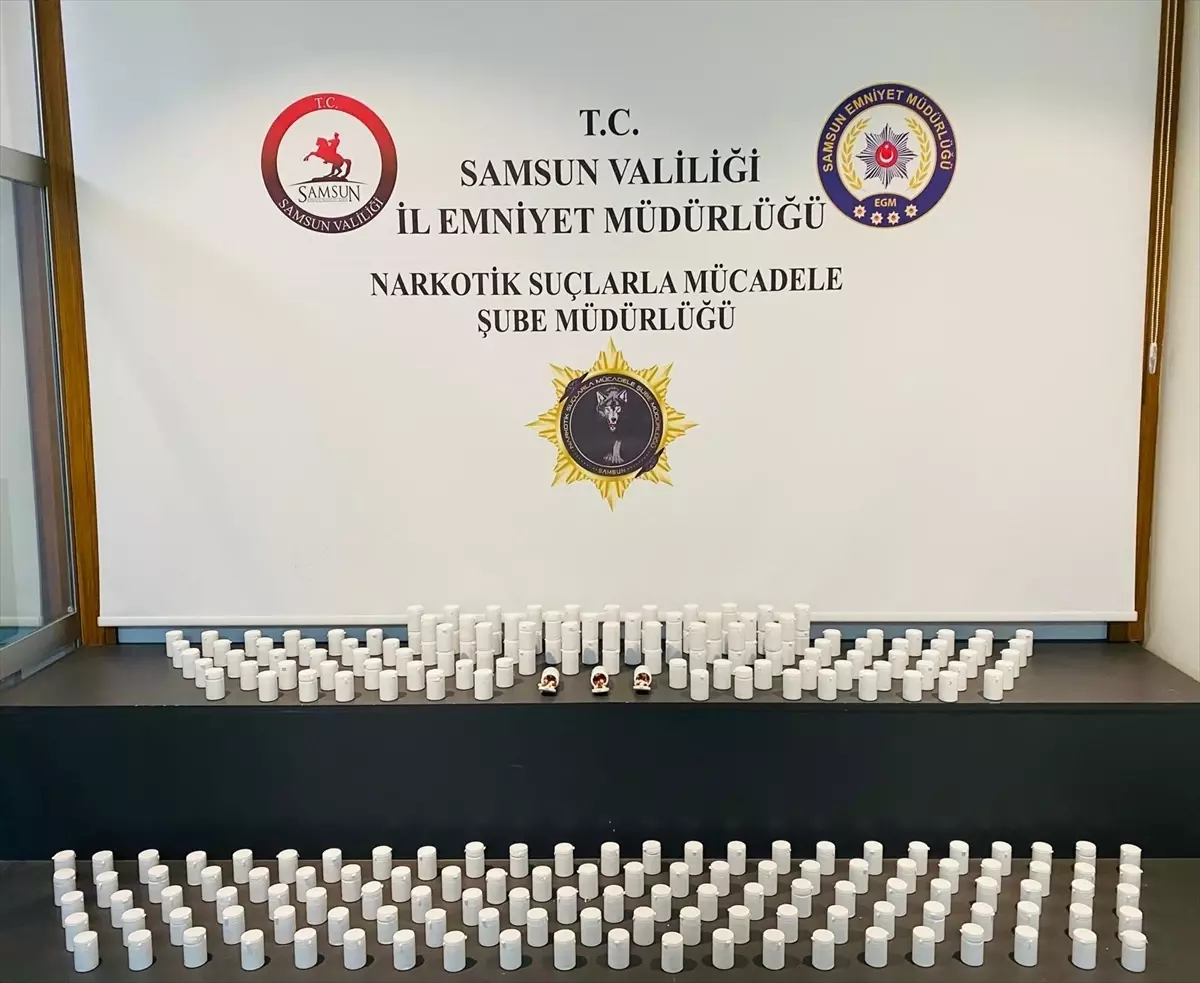 Samsun'da 14 binden fazla uyuşturucu hap ele geçirildi