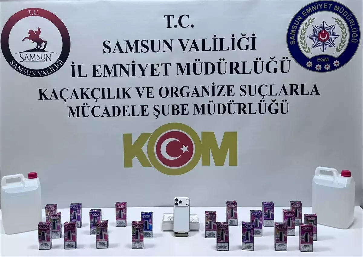 Samsun'da kaçakçılık operasyonunda 3 zanlı yakalandı
