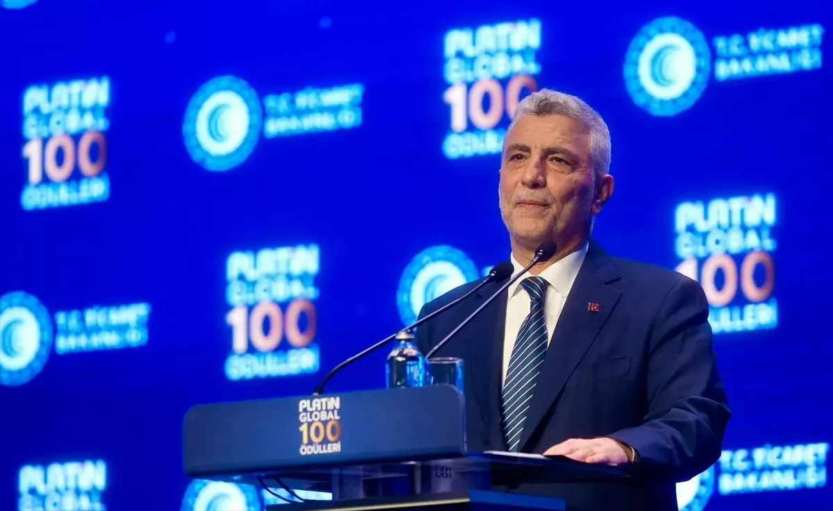 Ticaret Bakanı Ömer Bolat 'Platin Global 100 Ödülleri' etkinliğinde konuştu Açıklaması
