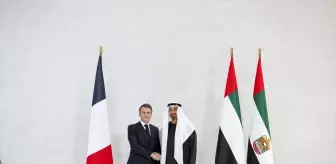 BAE Devlet Başkanı Bin Zayid, Abu Dabi'de Fransa Cumhurbaşkanı Macron'la görüştü