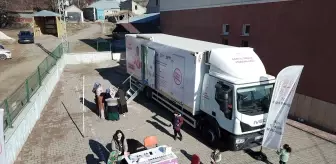 Kanserden ölümlerin fazla olduğu Ağrı'da gezici kanser tarama aracı köy yollarında