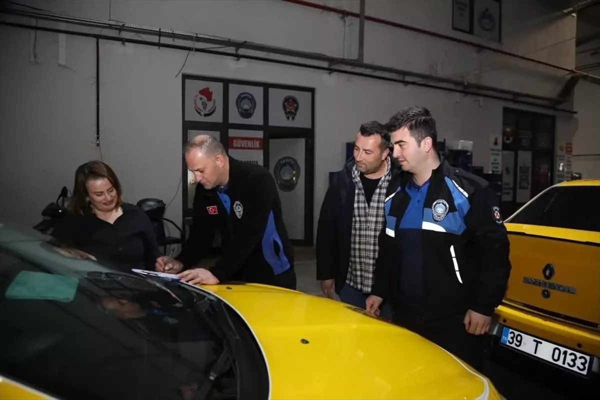 Kırklareli'nde taksiler denetlendi