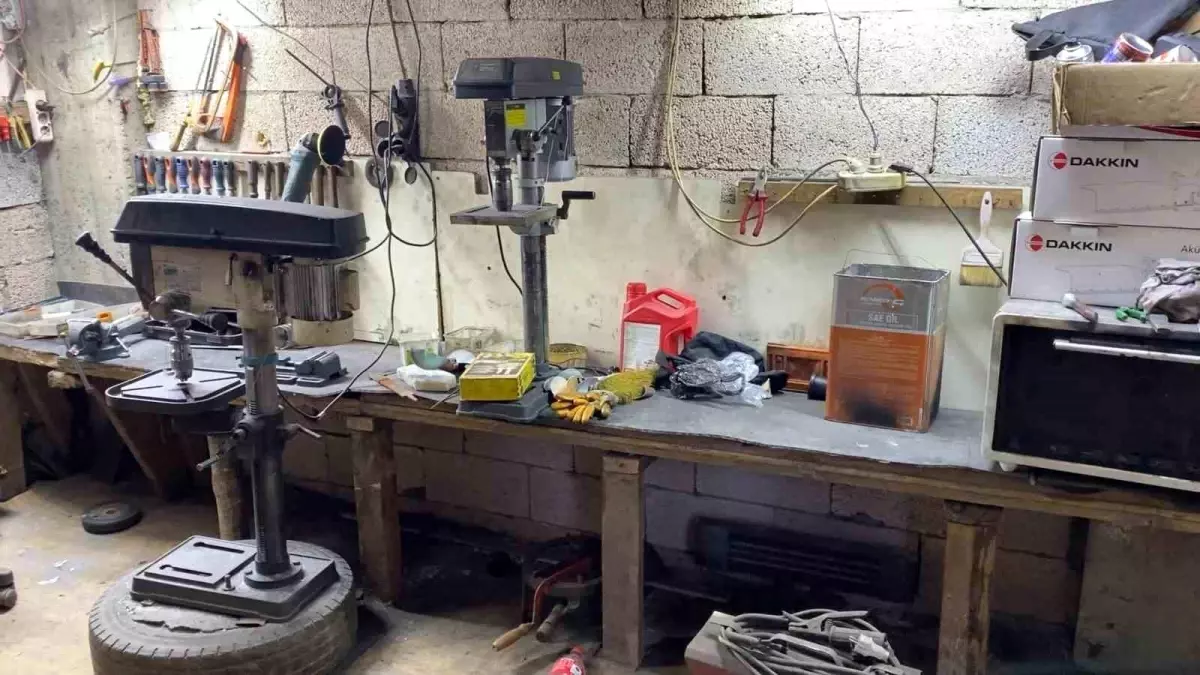 Rize'de silah atölyesine baskın