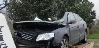 Sakarya'da otomobille tırın karıştığı kazada 1 kişi öldü, 1 kişi yaralandı