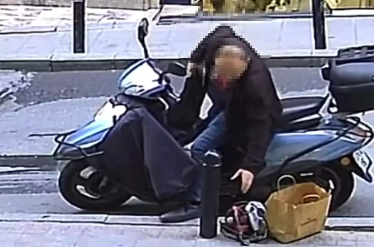 Şişli'de kaldırımdaki taşlama makinesini çalan şahıs tutuklandı