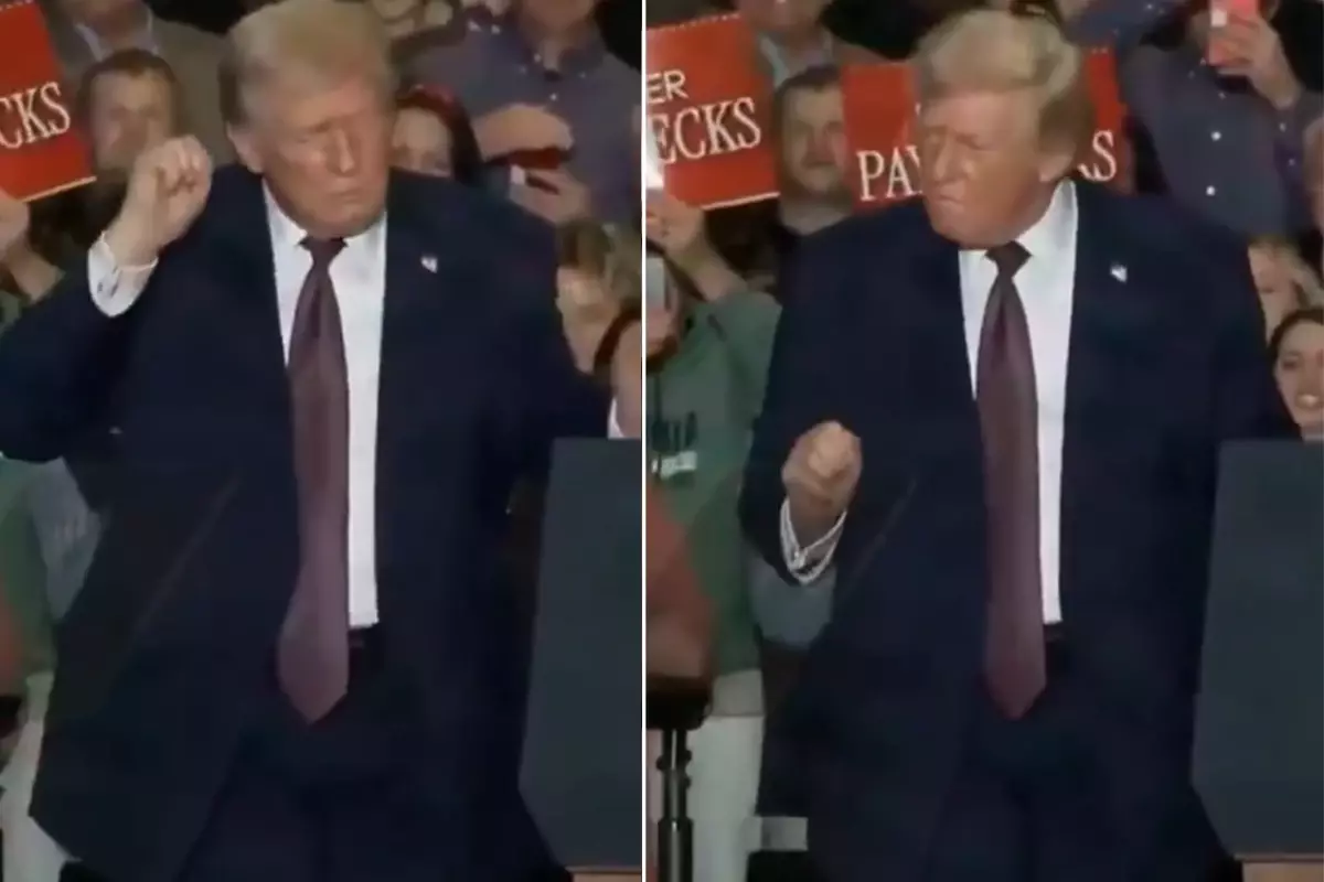 Trump'ın Kuzey Carolina'daki Noel dansı viral oldu