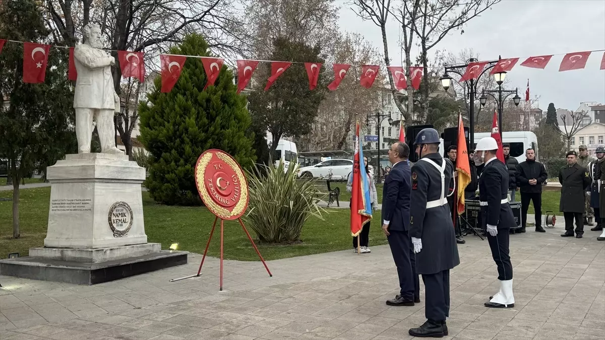 'Vatan şairi' Namık Kemal, doğumunun 185. yıl dönümünde memleketi Tekirdağ'da anıldı
