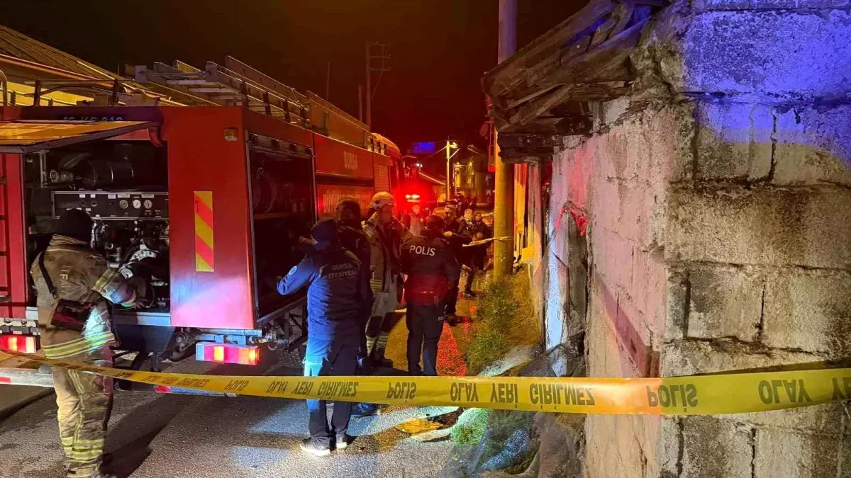 Bursa'da müstakil ev yangını: 1 ölü