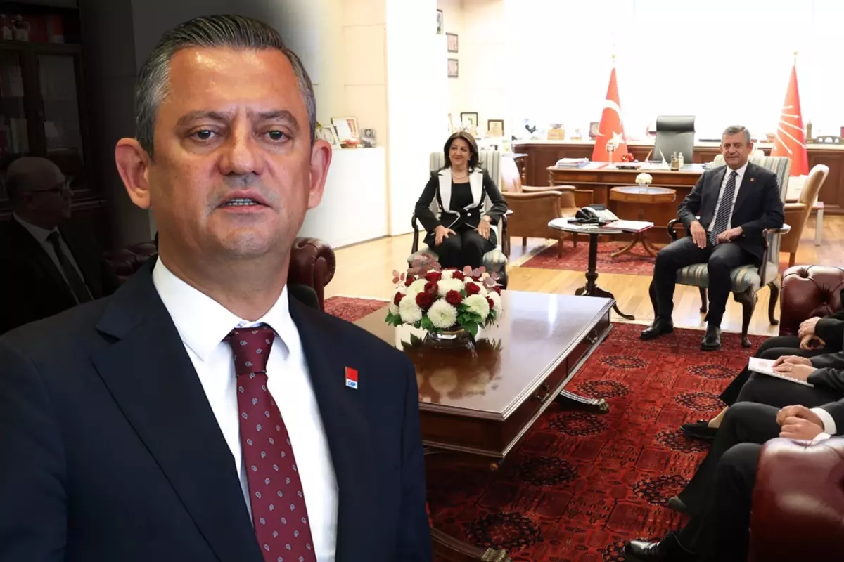 CHP-DEM Parti görüşmesi sonrası Özgür Özel'den Leyla Zana açıklaması