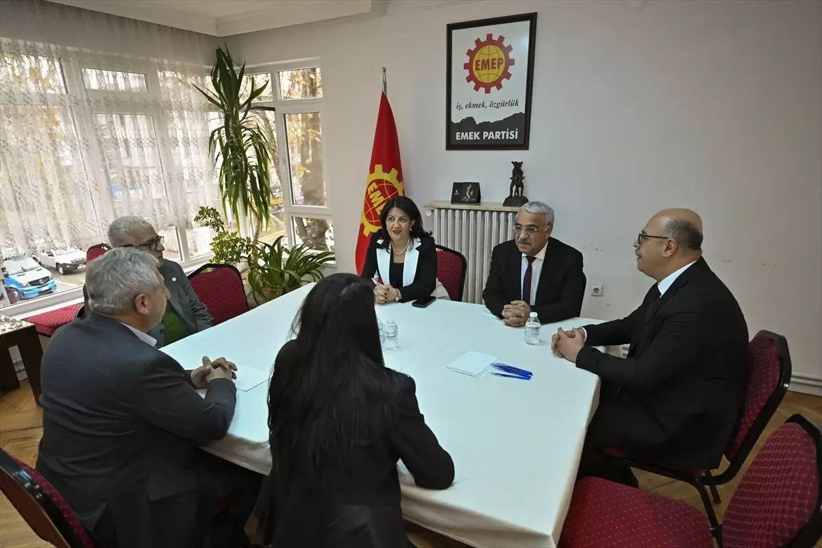 DEM Parti heyetinden Emek Partisi'ne ziyaret