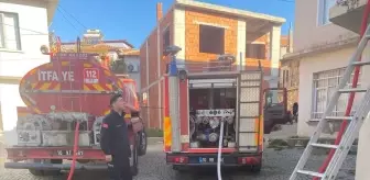 Gömeç'teki ev yangınında bir ev kullanılmaz hale geldi