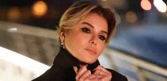 Gülben Ergen'den sıra dışı dekolte! Gözler baldırına odaklandı