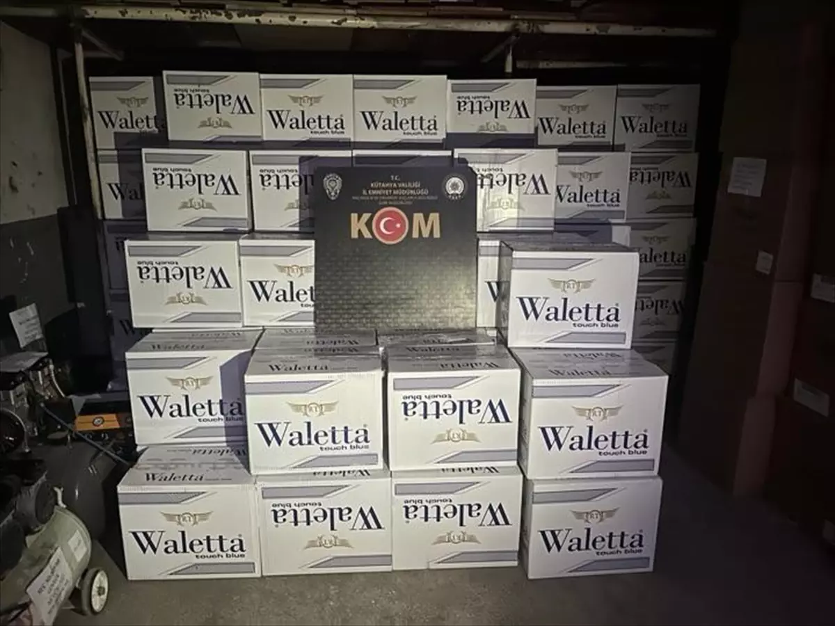 Kütahya'da 5 milyon makaron ele geçirildi