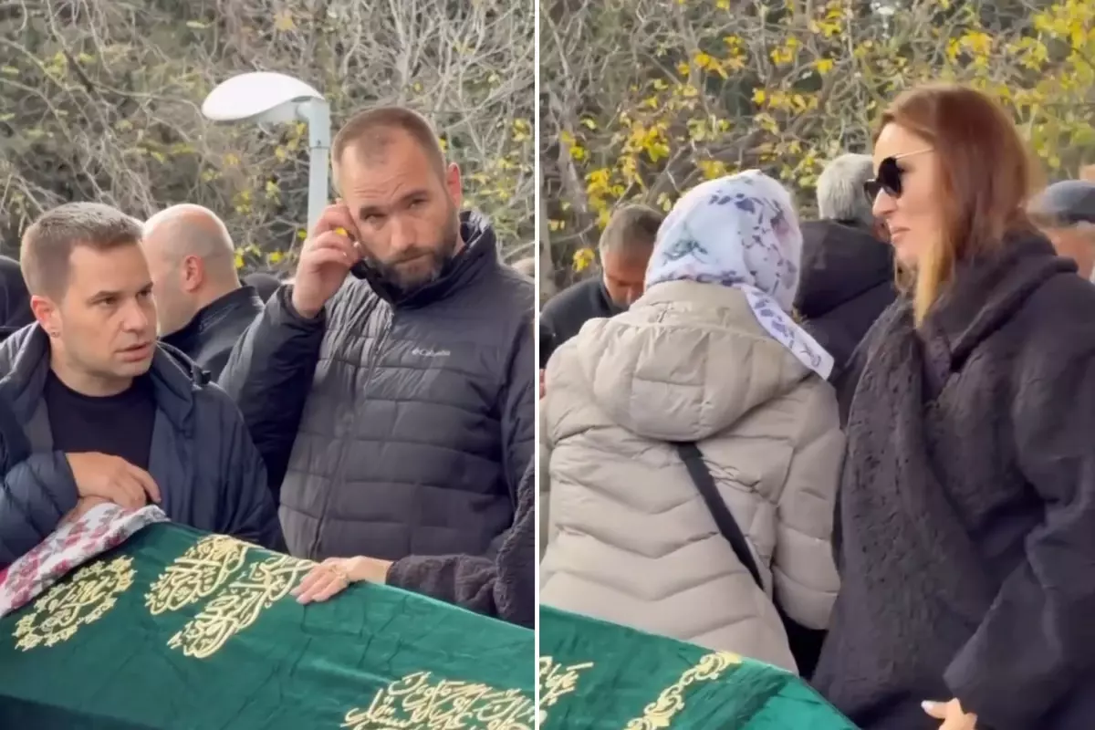 Pınar Altuğ'un o anları gözlerden kaçmadı! Cenazede tepki çeken detay