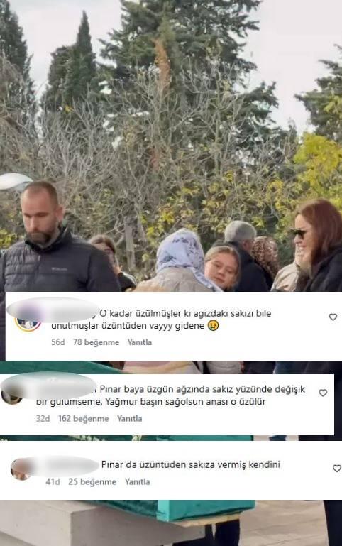 Pınar Altuğ's action did not go unnoticed! Images that drew reactions at the funeral
