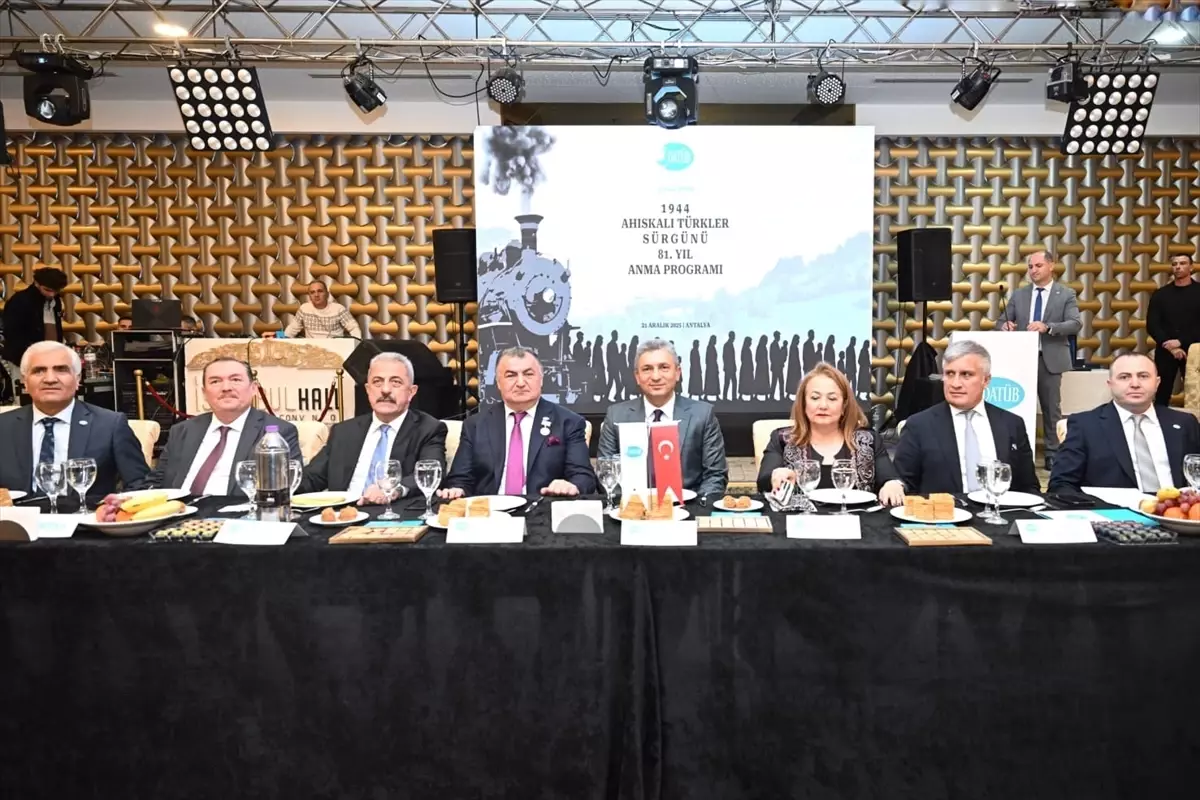 Sürgün edilen Ahıska Türkleri Antalya'da anıldı