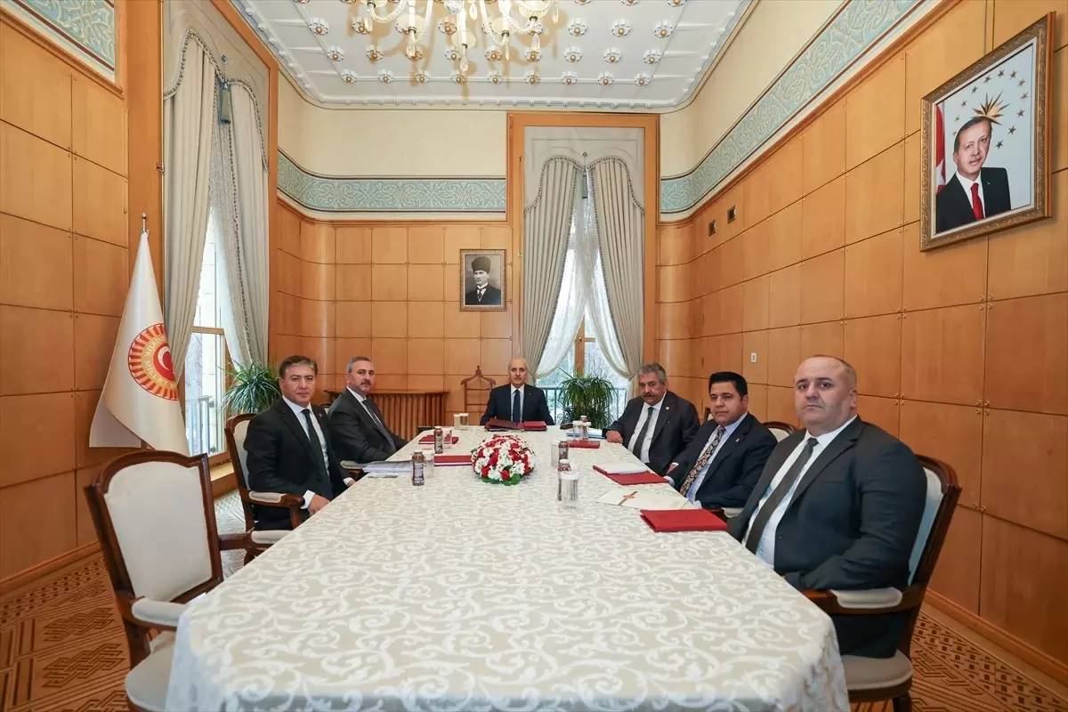 TBMM Başkanı Kurtulmuş'tan Milli Dayanışma, Kardeşlik ve Demokrasi Komisyonu görüşmesi