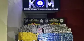Adana'da tırda 16 bin paket gümrük kaçağı sigara ele geçirildi